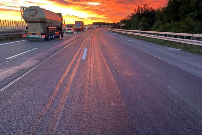 Nachtschicht auf der A4