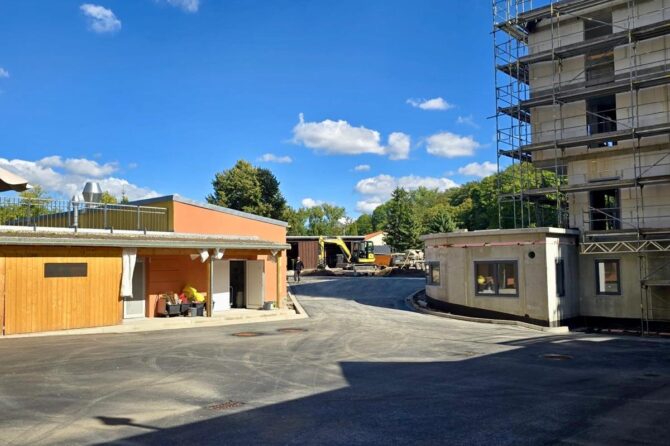 Fertigstellung Wirtschaftshof Windberghaus in Freital